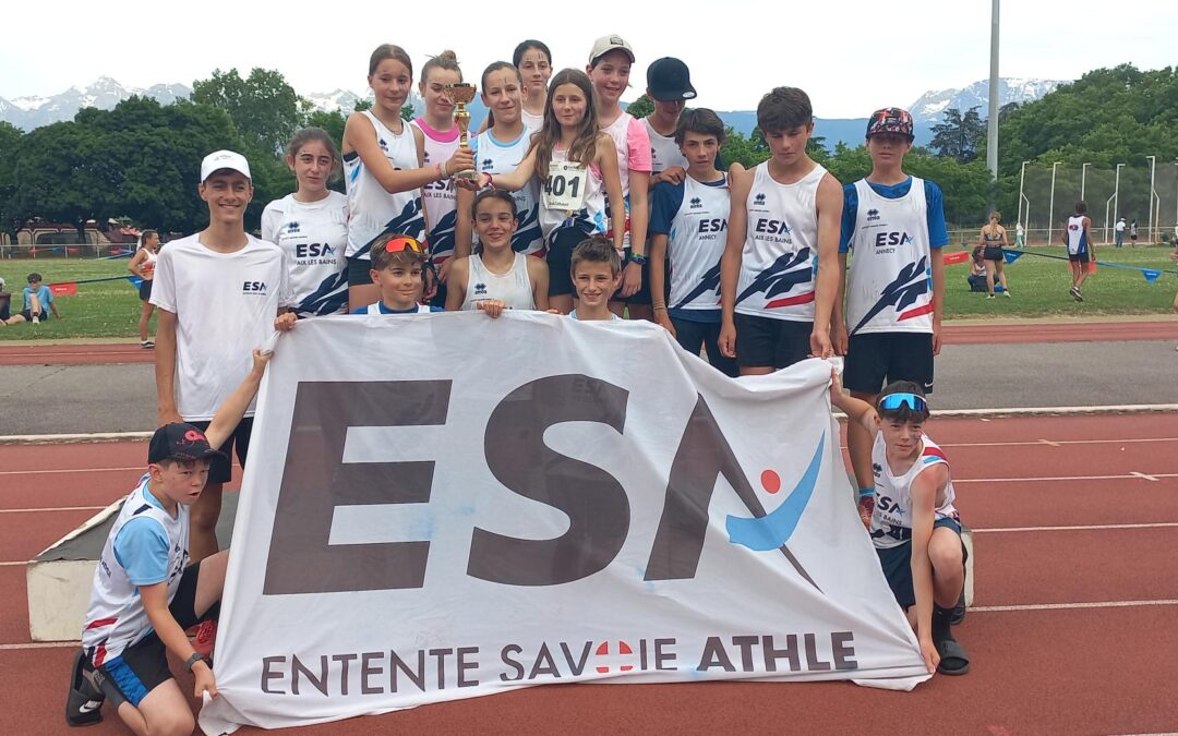 Victoire impressionnante de l’équipe de l’Entente Savoie Athlé, championne de la ligue