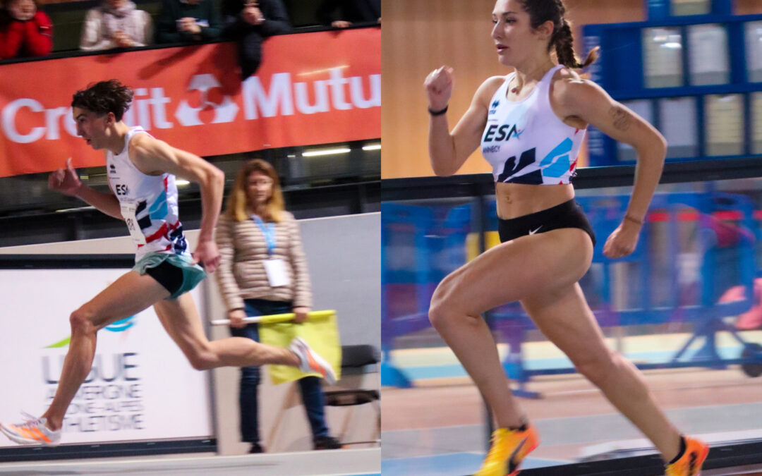 Hurdlers et sprinters de l’Entente Savoie Athlé en évidence