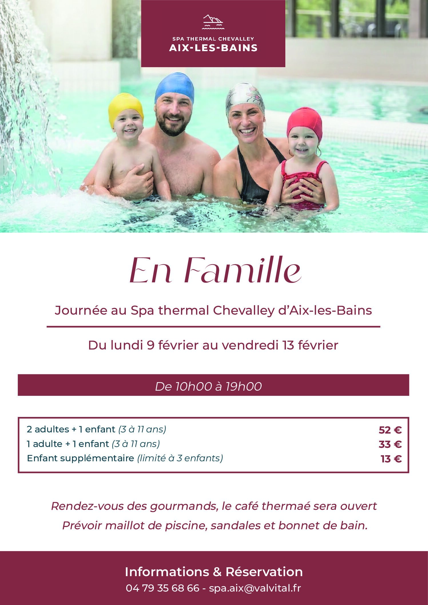 Des journées spa à partager en famille aux Thermes Chevalley
