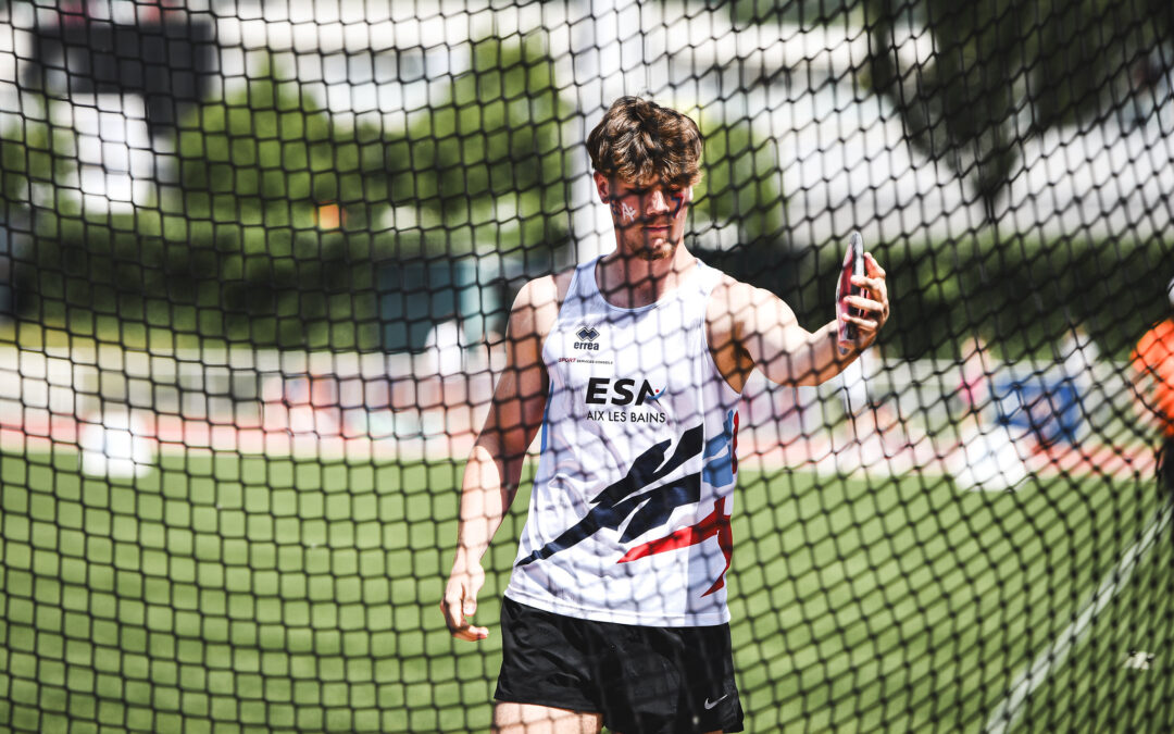 Exploit de Gabin GUERCI, 56m19 au lancer de disque, meilleure performance française « espoirs »